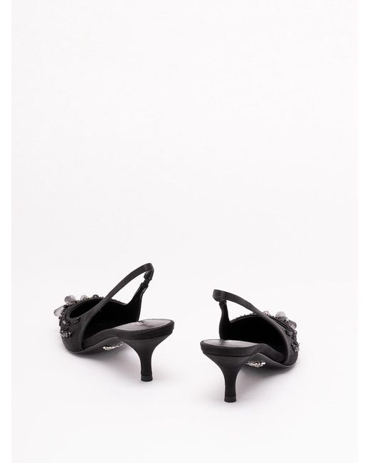 Prada White Raso Slingback Pumps