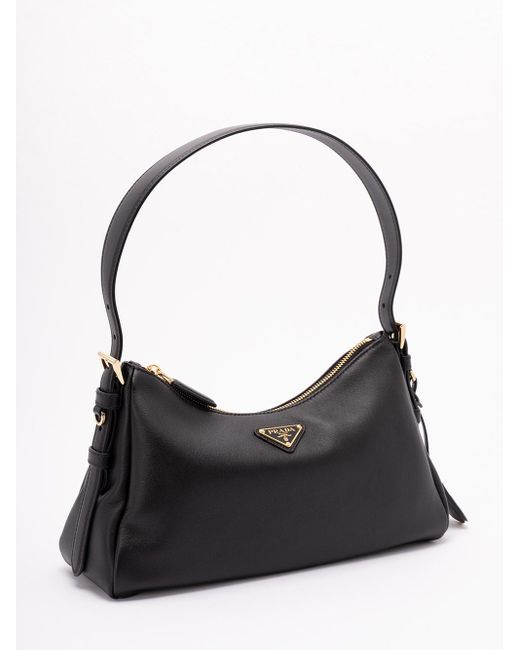 Prada Black Aimée' Medium Shoulder Bag