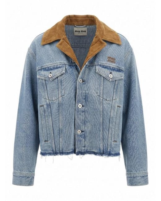 Miu Miu Blue Denim Jacket