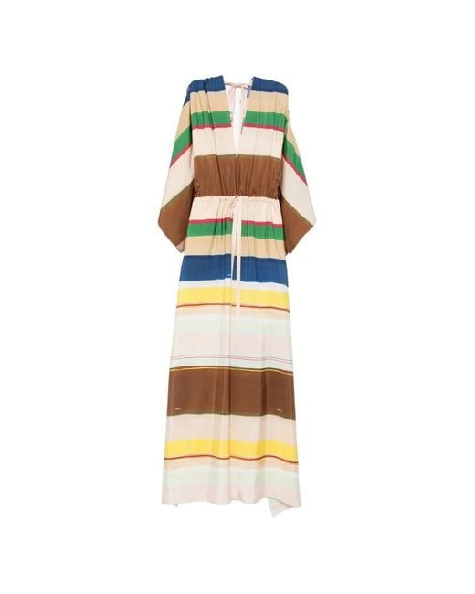 Fendi Metallic 'Habutai Stripe' Jumpsuit