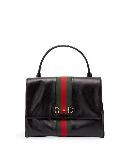 Gucci Black Horsebit Web' Handbag