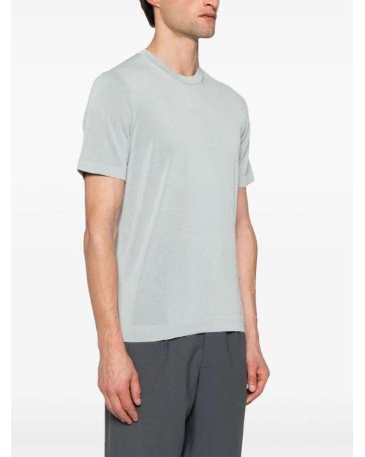 T-Shirt di Drumohr in Gray da Uomo