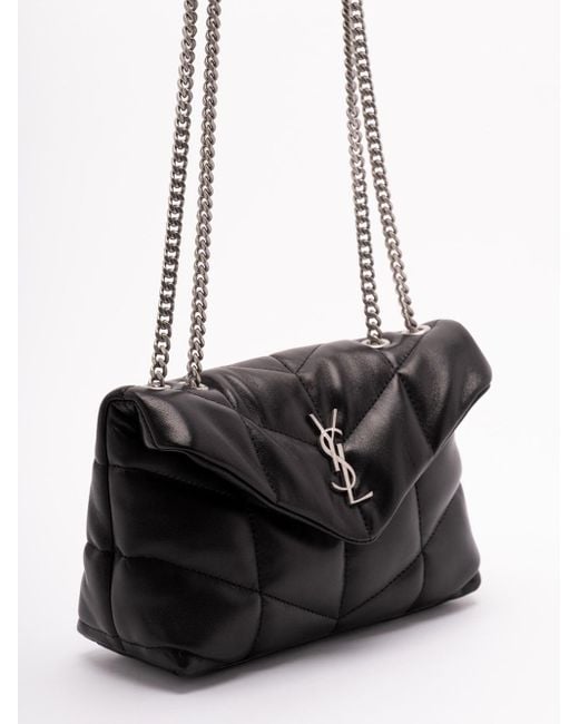 Saint Laurent Black 'Toy' 'Puffer' Bag
