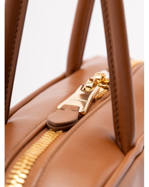Miu Miu Brown 'Beau' Leather Top-Handle Bag