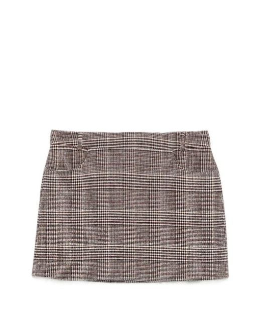 Ermanno Scervino Gray Skirt