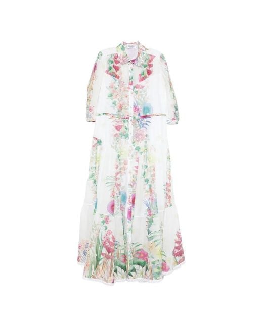 Charo Ruiz White 'Criselle' Long Dress