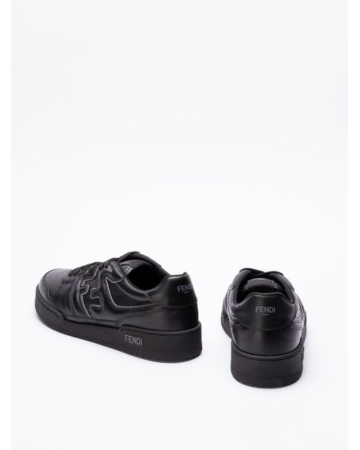 Fendi Black `Match Mix` Sneakers for men