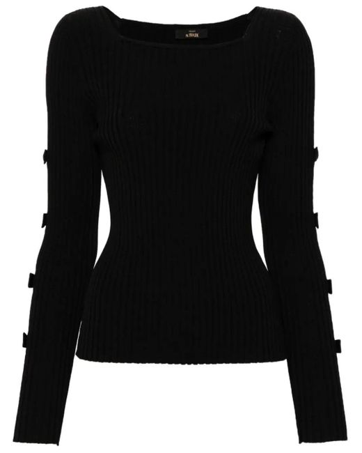Twin Set Black `Actitude` Sweater