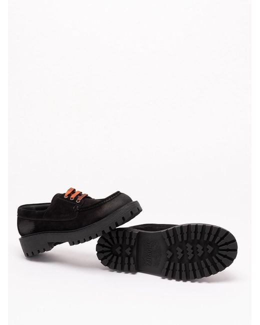Prada Black Laced Suede Loafers for men