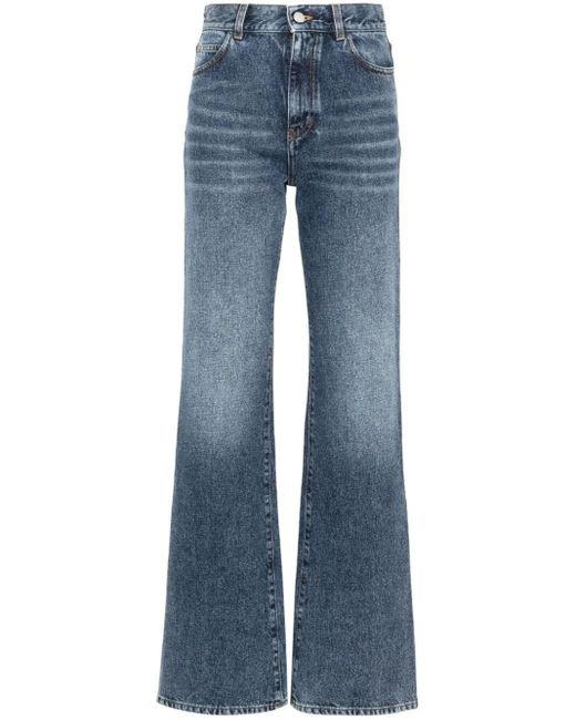 Chloé Blue High-rise Flared Jeans