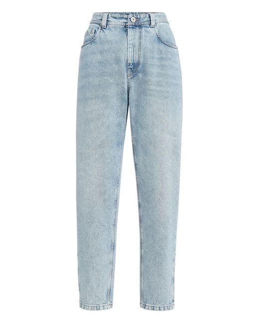 Brunello Cucinelli Blue Denim Baggy Jeans