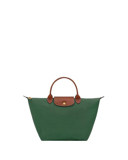Longchamp Green 'Le Pliage Original' Medium Handbag