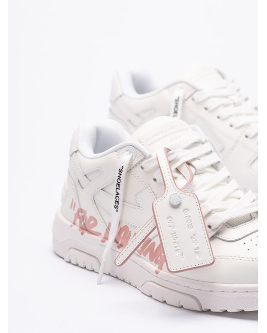 Off-White c/o Virgil Abloh White Off `Out Of Office` `For Walking` Sneakers