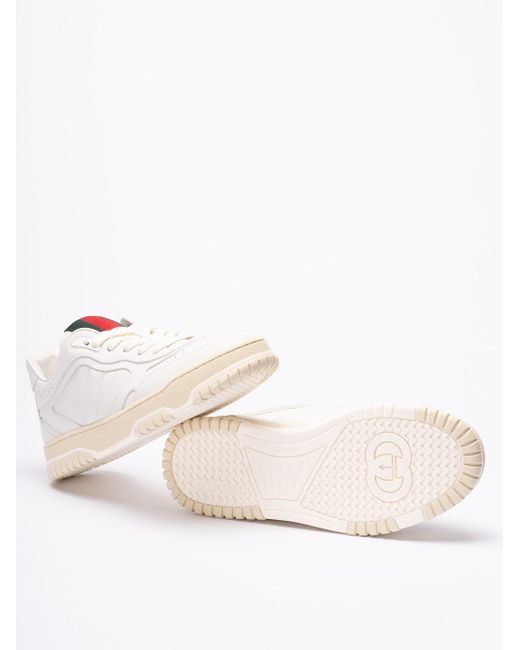 Gucci White Sneakers With `Web`