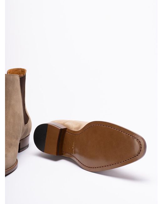 Saint Laurent Brown `Wyatt` Chelsea Boots for men