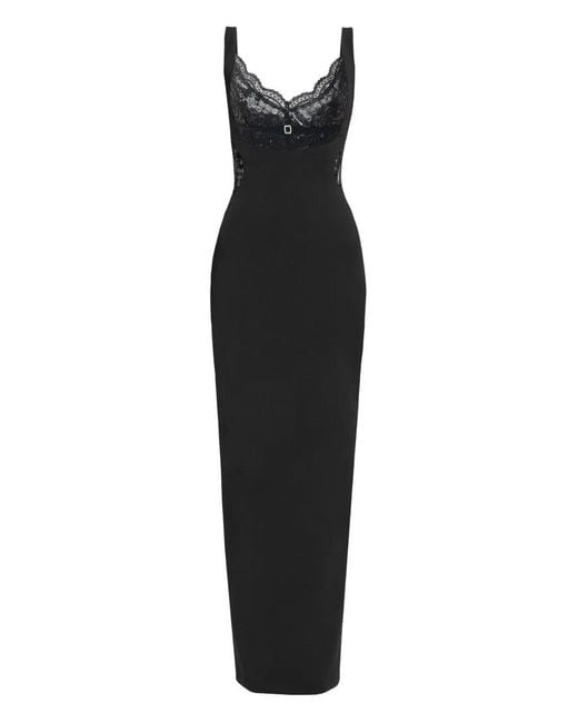Nissa Black Evening Dress