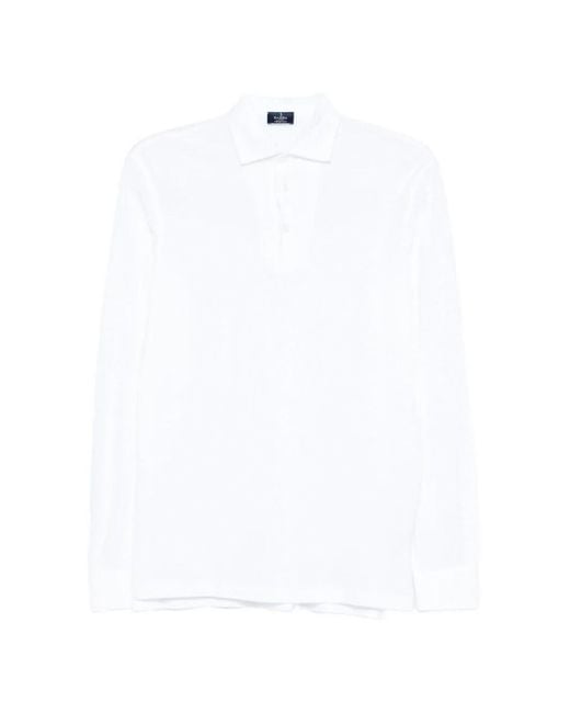 Barba Napoli White Polo for men