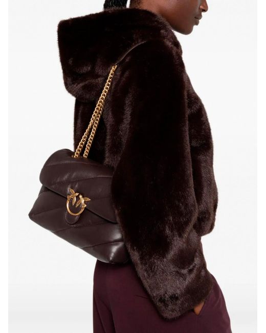 Pinko White Love Puff Classic Small Bag