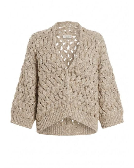 Brunello Cucinelli Natural Cardigan
