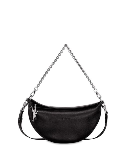 Longchamp White `Smile` Small Crossbody Bag