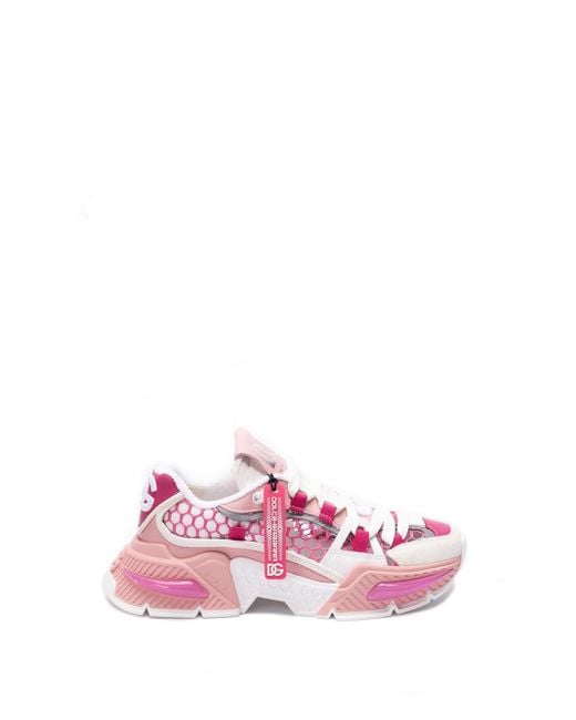 Dolce & Gabbana Pink `air Master` Sneakers