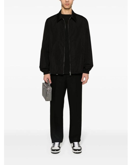 Giacca-camicia con zip di Prada in Black da Uomo