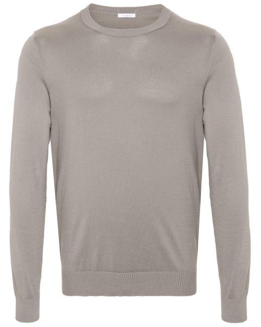 Malo Gray Crew-Neck Sweater for men