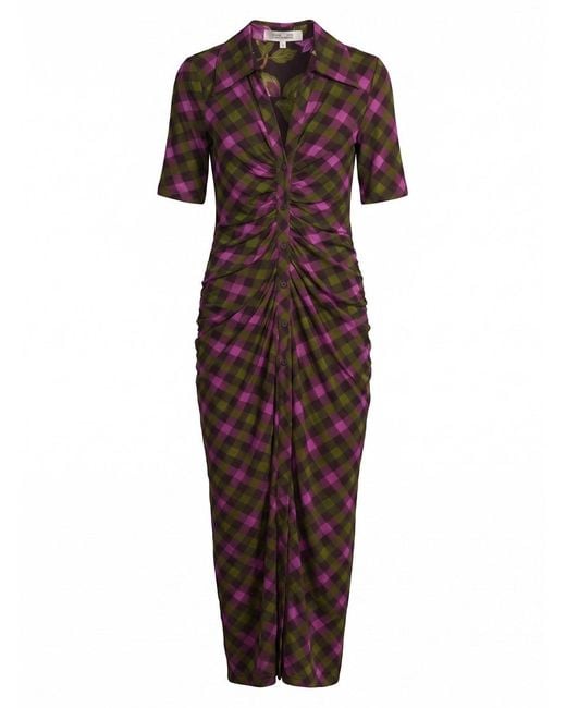 Diane von Furstenberg Purple 'Zoey' Reversible Dress