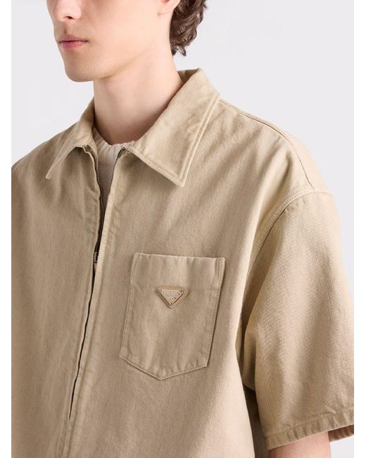 Prada Natural Denim Shirt for men