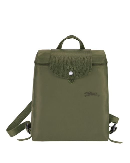 Longchamp `le Pliage Green` Medium Unisex Backpack