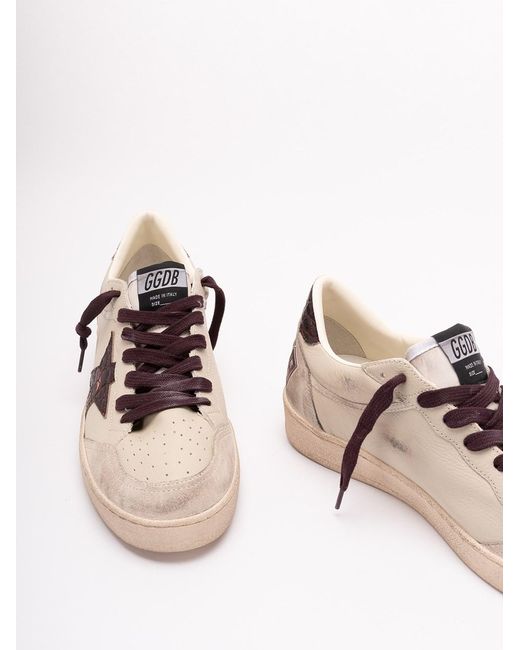 Golden Goose Deluxe Brand Pink 'Ball Star' Sneakers for men