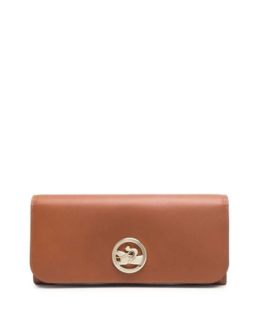 Longchamp Brown Box-trot Long Continental Wallet
