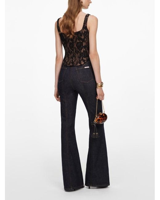 Self-Portrait Black Lace Corset Top