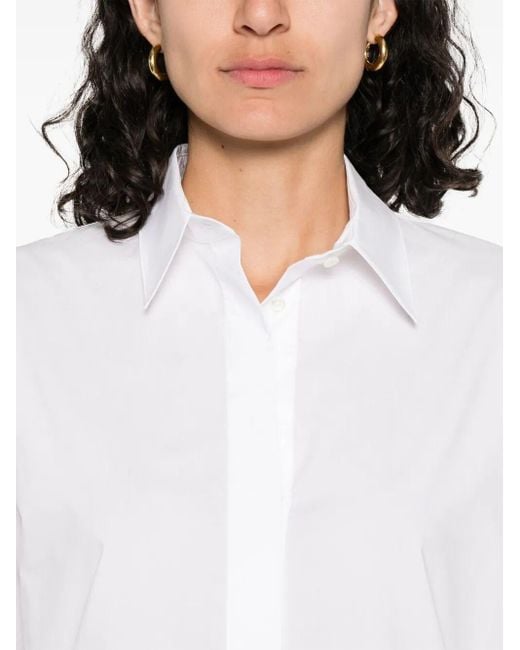 Pinko White Cotton Shirt