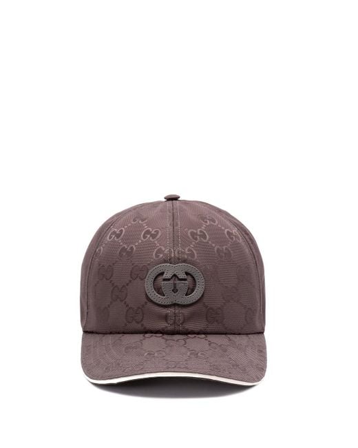 Gucci Purple 'Gg' Baseball Hat for men