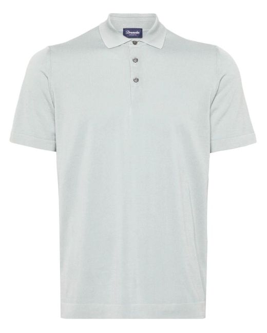 Drumohr White Polo Shirt for men