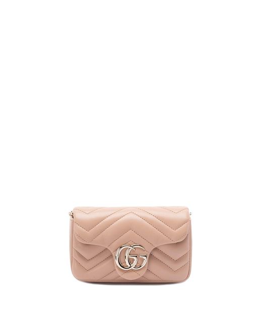 Gucci Pink 'Gg Marmont' Mini Shoulder Bag