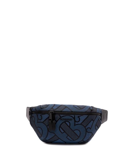 Burberry Blue `sonny` Belt Bag for men
