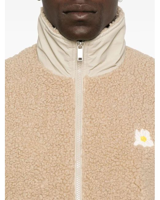 Autry Natural Daisy-Embroidered Fleece Jacket for men