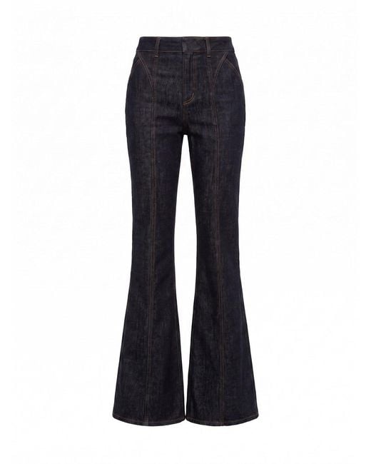 Self-Portrait Blue High Waisted Denim Jeans