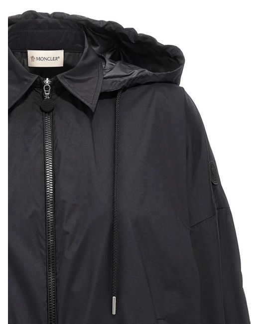 ダウンジャケット・コート MONCLER Ruffled windbreaker Moncler Ruffled Windbreaker in Black | Lyst