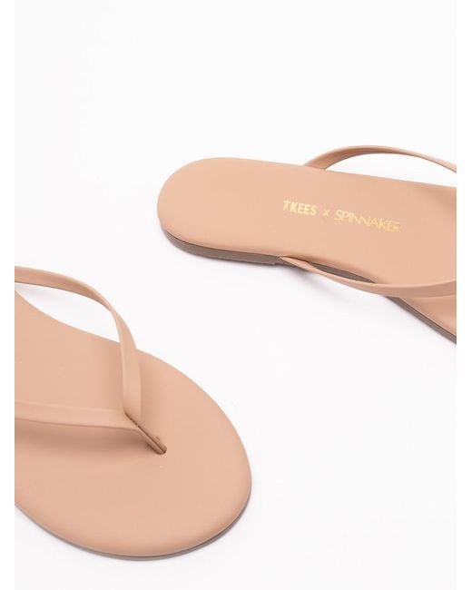 TKEES Pink 'Lily Nudes' Flip Flops