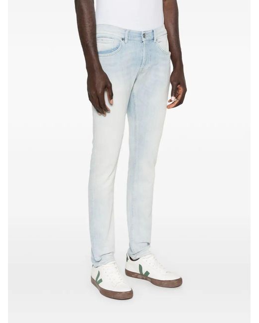 Dondup Blue 'George' Skinny 5-Pocket Jeans for men