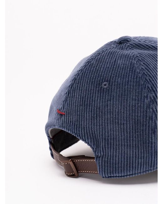 Brunello Cucinelli Blue Baseball Cap for men
