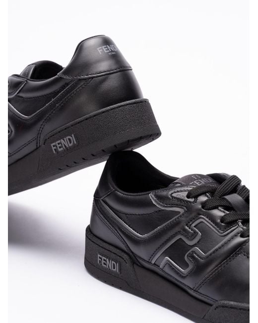 Fendi Black `Match Mix` Sneakers for men