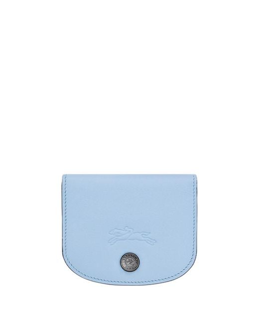 Longchamp Blue 'Le Pliage Xtra' Card Holder
