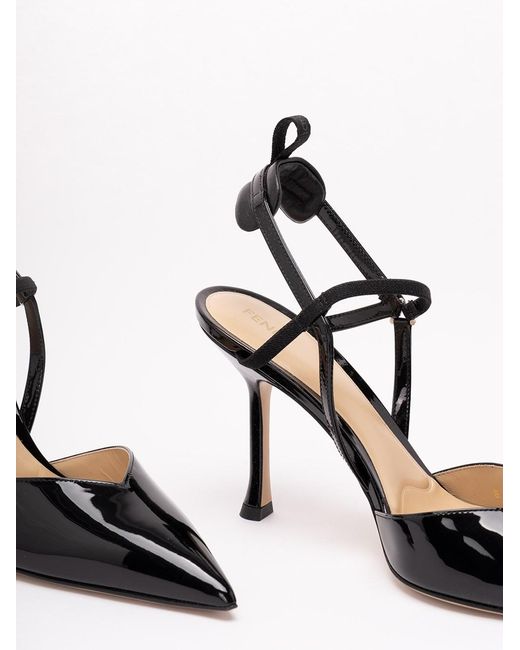 Fendi White 'Colibri Lite' Slingback