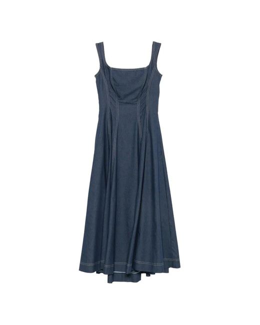 Crida Milano Blue Midi Dress