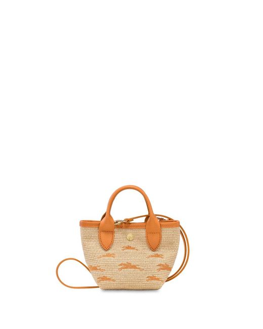 Longchamp Metallic `le Panier Pliage` Extra Small Handbag