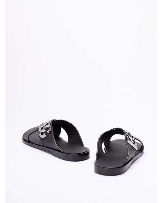`Dg` Sandals di Dolce & Gabbana in Black da Uomo